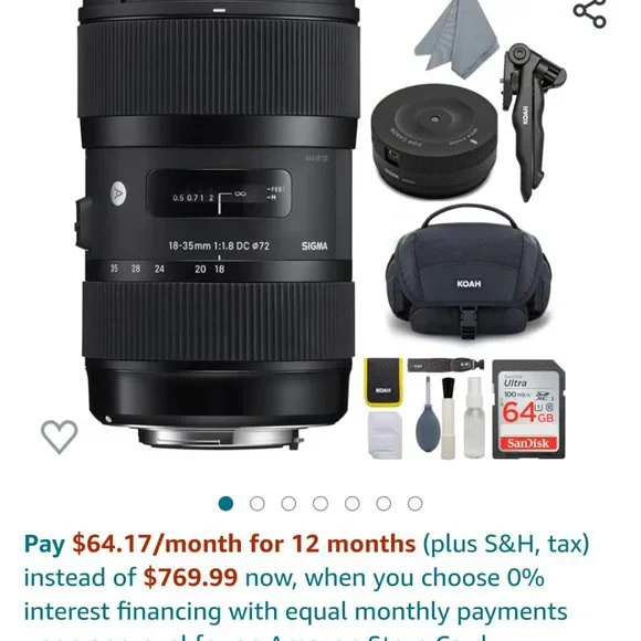 Black Magic 6k pro camera,  sigma lens and accessories - Picture 5 of 8